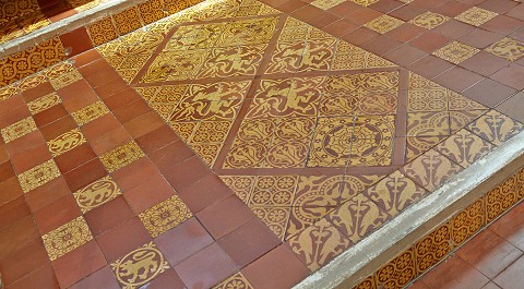 Close up of tiles